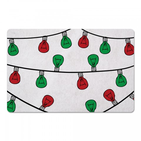Christmas Light Strings 27x18 Floor Mat