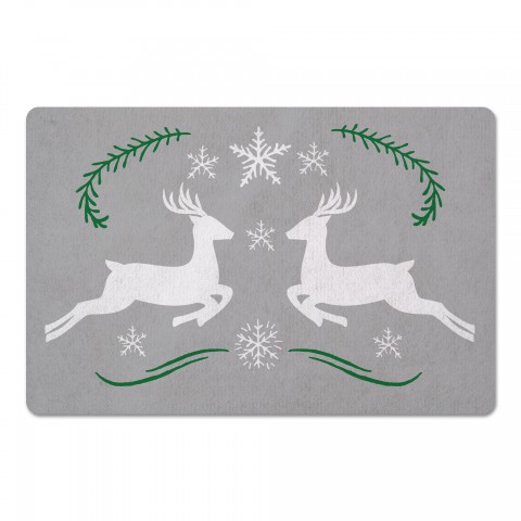 Reindeer Snowflakes 27x18 Floor Mat