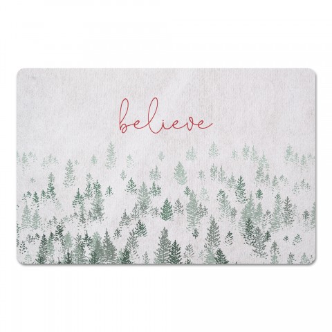 Believe Trees 27x18 Floor Mat