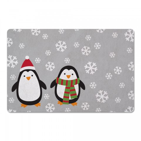 Snowy Penguins 27x18 Floor Mat