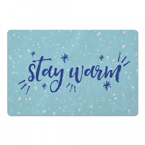 Stay Warm Snowflakes 27x18 Floor Mat