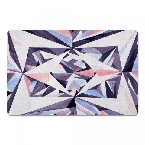 Geometric Watercolor Diamonds 27x18 Floor Mat