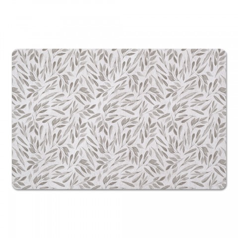Soft Leaves On White  Textiles