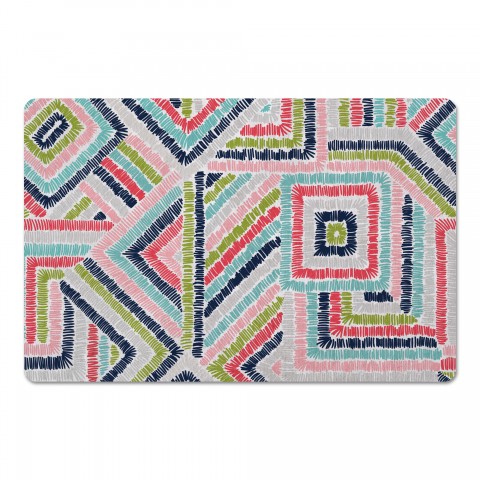 Distressed Tribal Pattern 27x18 Floor Mat