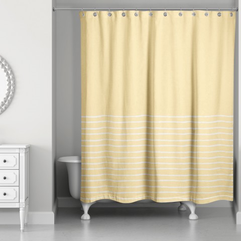 Sketch Stripes Shower Curtain