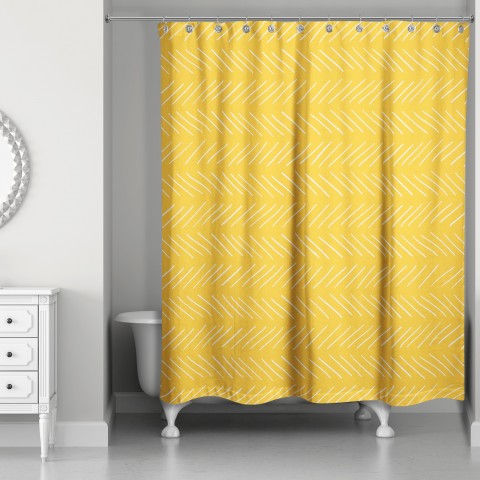Diagonal Lines  Shower Curtain