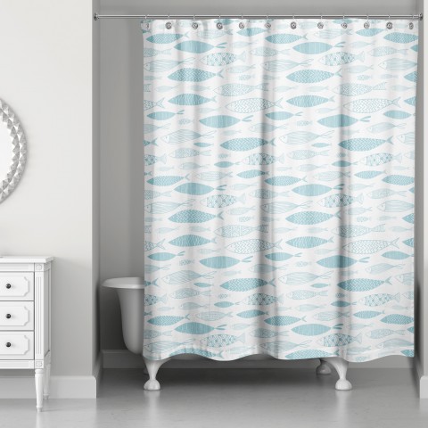 School Of Fish  Shower Curtain
