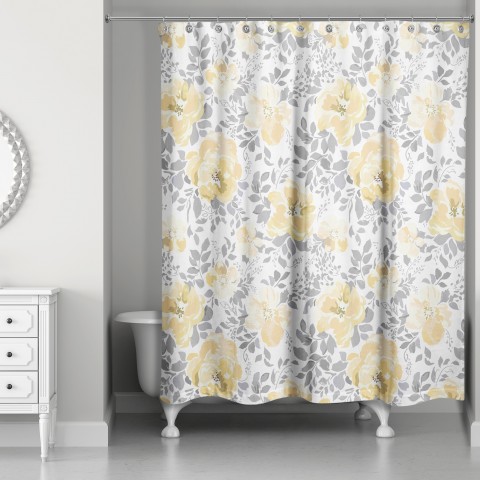 Soft Peonies  Shower Curtain