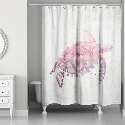 Watercolor Sea Turtle  Shower Curtain