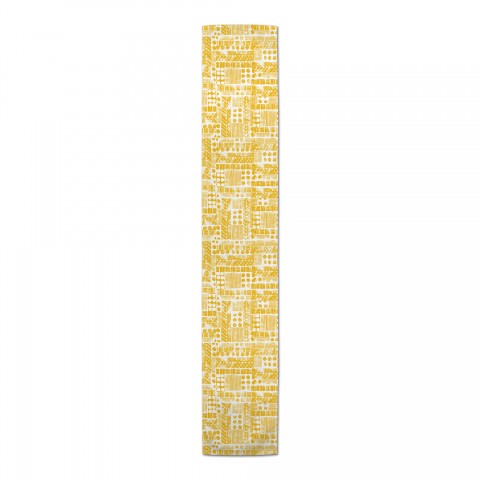 Aztec Tribal Stamp Pattern  Runner