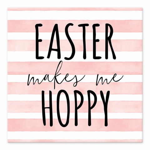 Easter Makes Me Hoppy 6x6 Tabletop Canvas