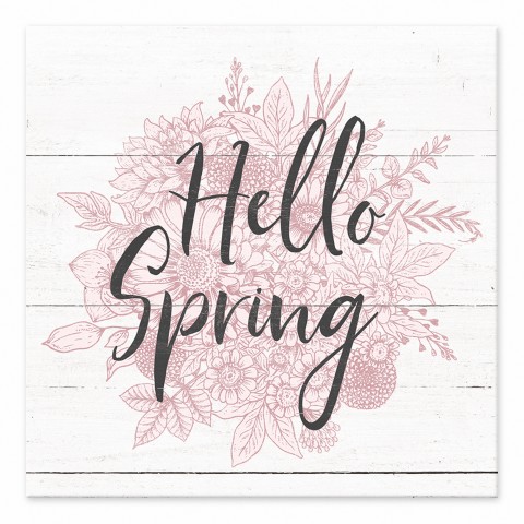 Hello Spring Florals 6x6 Tabletop Canvas