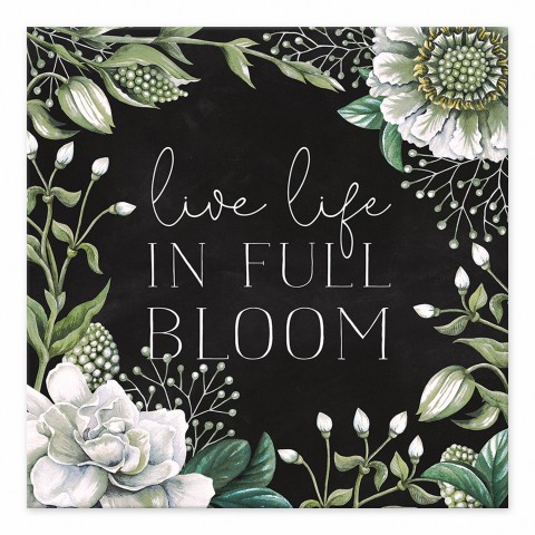 Life Life In Full Bloom 6x6 Tabletop Canvas