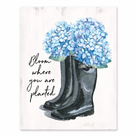 Bloom Where You Are Planted 11x14 Tabletop Canvas