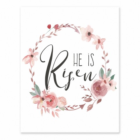 He Is Risen 11x14 Tabletop Canvas