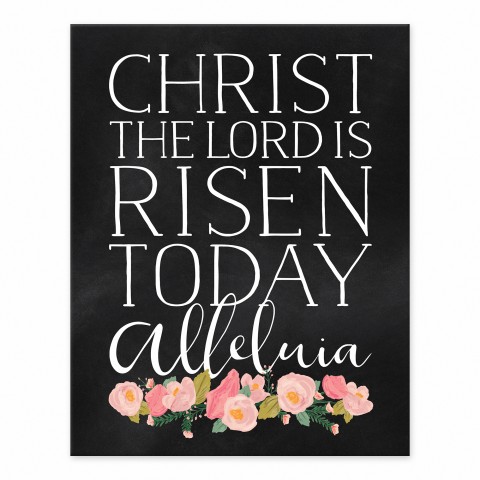 Christ The Lord Is Risen 11x14 Tabletop Canvas