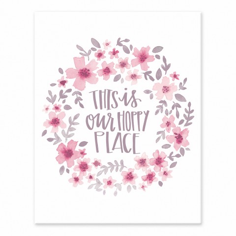 This Is Our Hoppy Place 11x14 Tabletop Canvas