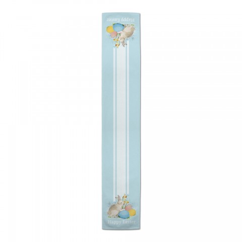 Traditional Blue Happy Easter Runner