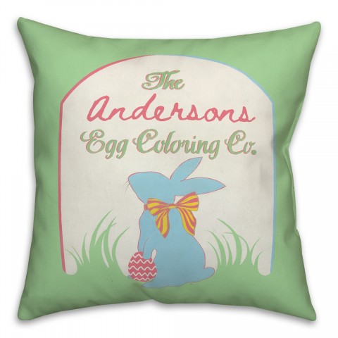 Egg Coloring Company Pillow