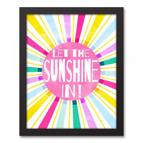 Let The Sunshine In 11x14 Black Framed Canvas