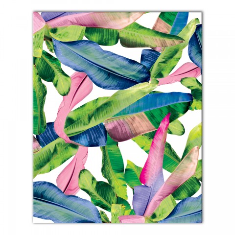 Colorful Banana Leaves 16x20 Canvas Wall Art