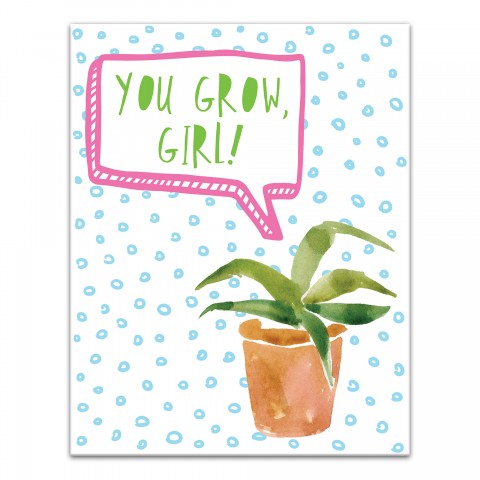 You Grow, Girl 11x14 Canvas Wall Art