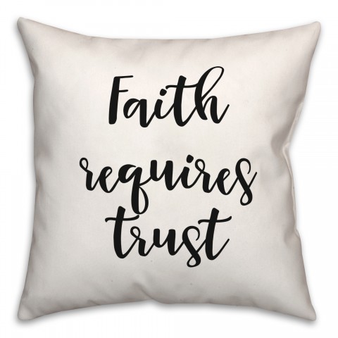 Faith  18x18 Spun Poly Pillow