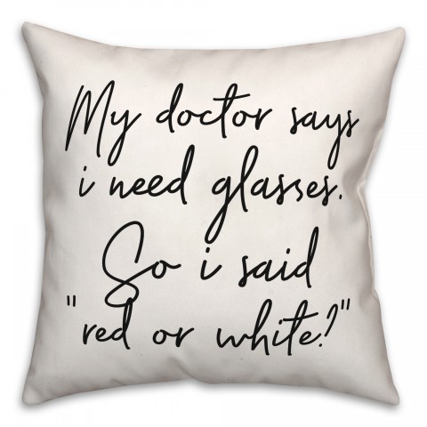 Glasses  18x18 Spun Poly Pillow