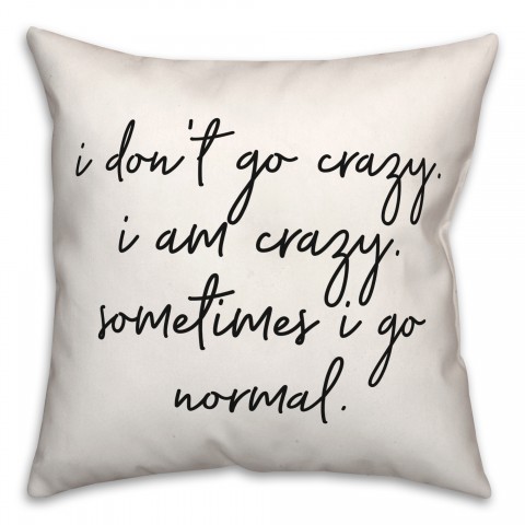 Go Normal  18x18 Spun Poly Pillow