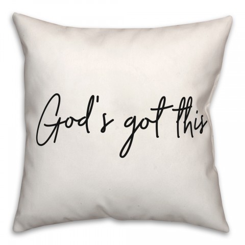 Gods Got This  18x18 Spun Poly Pillow