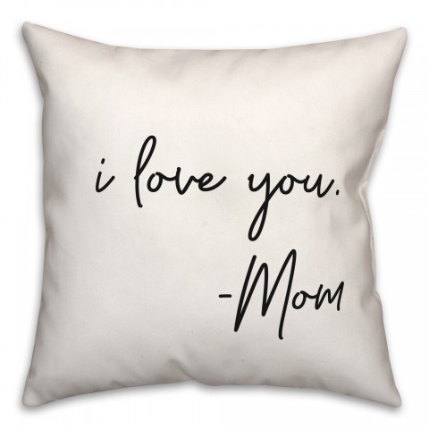 I Love You Mon  18x18 Spun Poly Pillow