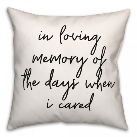 In Loving Memory  18x18 Spun Poly Pillow
