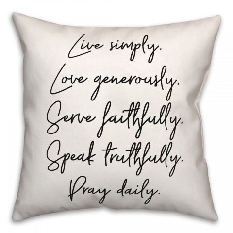 List  18x18 Spun Poly Pillow