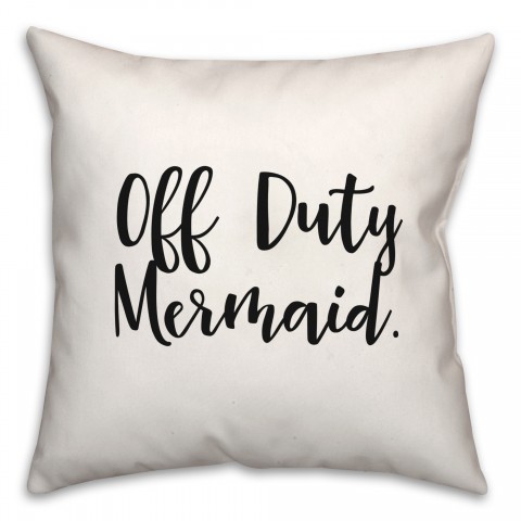 Mermaid  18x18 Spun Poly Pillow