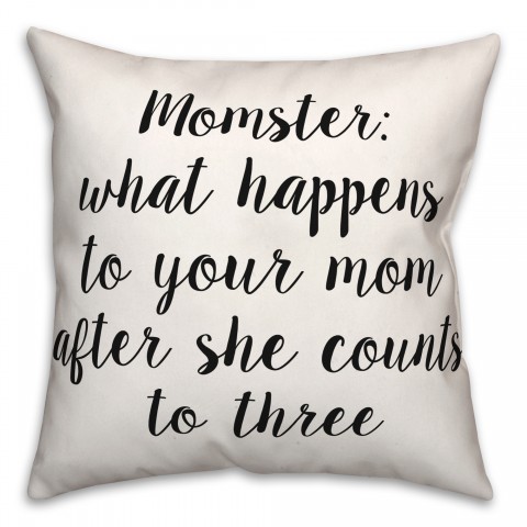 Momster  18x18 Spun Poly Pillow