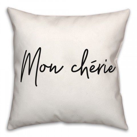Mon Cherie  18x18 Spun Poly Pillow