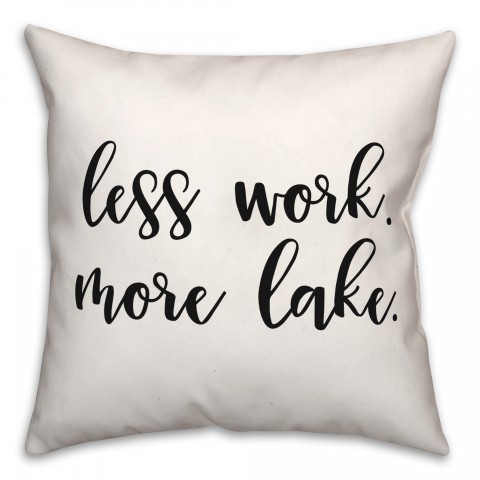 More Lake  18x18 Spun Poly Pillow