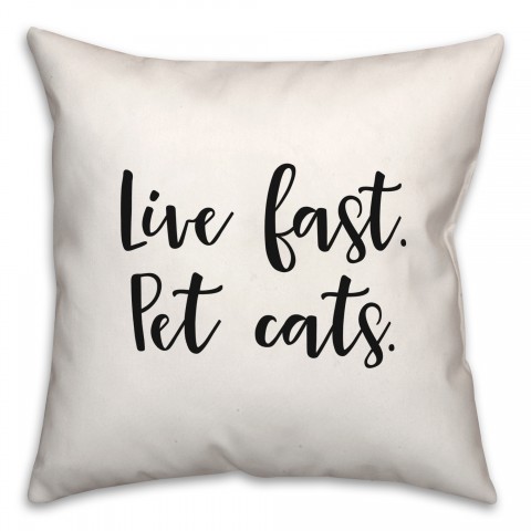 Pet Cats  18x18 Spun Poly Pillow