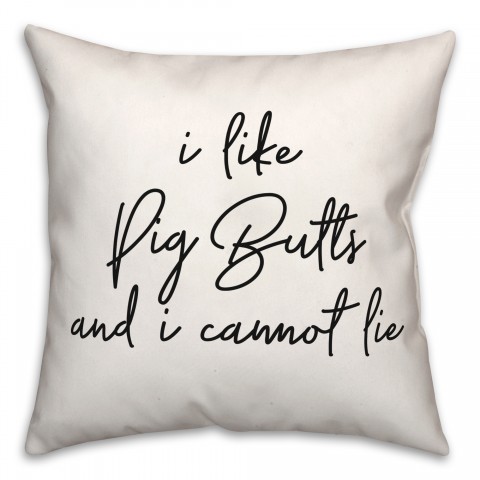 Pig  18x18 Spun Poly Pillow