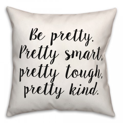 Pretty  18x18 Spun Poly Pillow