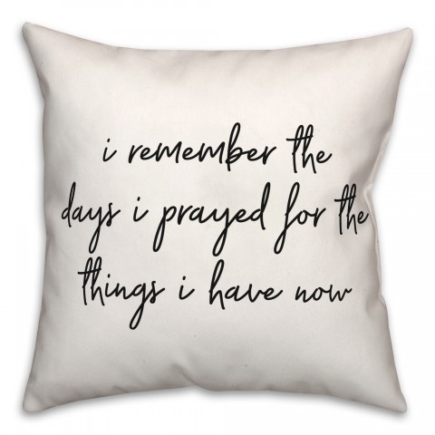 Remember  18x18 Spun Poly Pillow