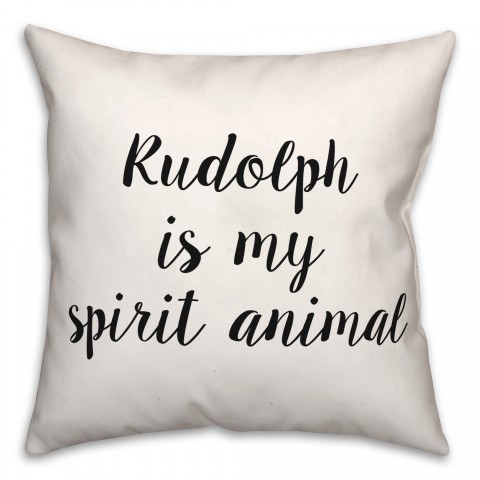 Rudolph  18x18 Spun Poly Pillow