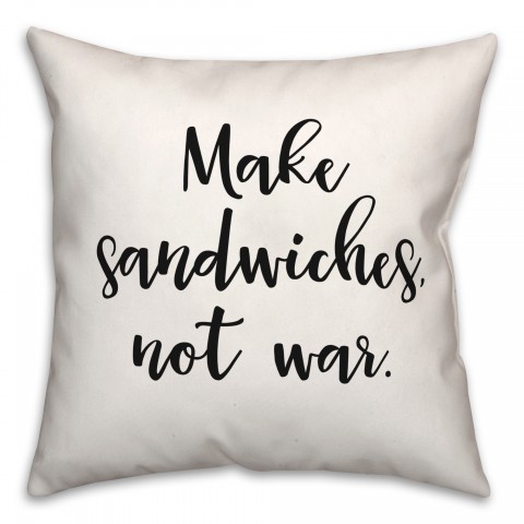 Sandwiches  18x18 Spun Poly Pillow