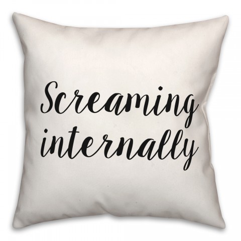 Screaming  18x18 Spun Poly Pillow