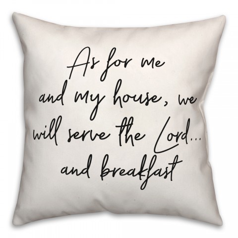 Serve Breakfast  18x18 Spun Poly Pillow