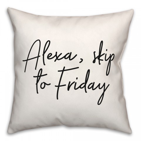 Skip  18x18 Spun Poly Pillow