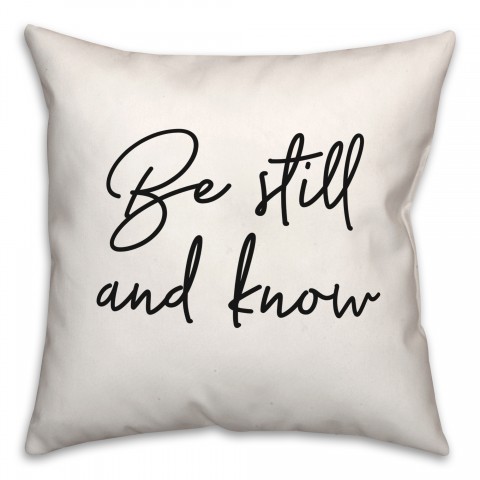 Still  18x18 Spun Poly Pillow