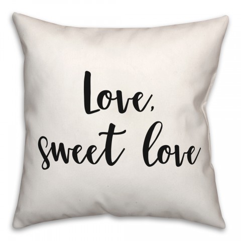 Sweet Love  18x18 Spun Poly Pillow