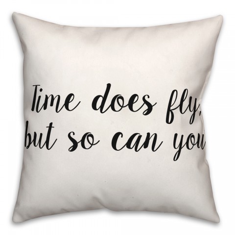 Time  18x18 Spun Poly Pillow