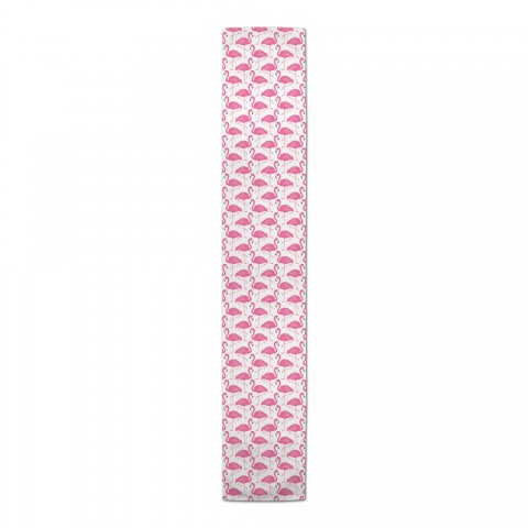 Pink Flamingos Poly Twill Table Runner